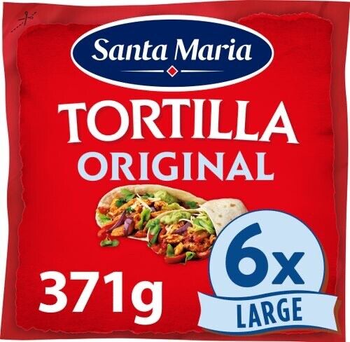 Santa Maria Tortilla Wraps Duża szwedzka mąka pszenna Tortilla 371 g - Zdjęcie 1 z 1