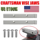 For Craftsman Vise Jaws For Many Older USA Models 6 1/2" Reversable Gray Vises