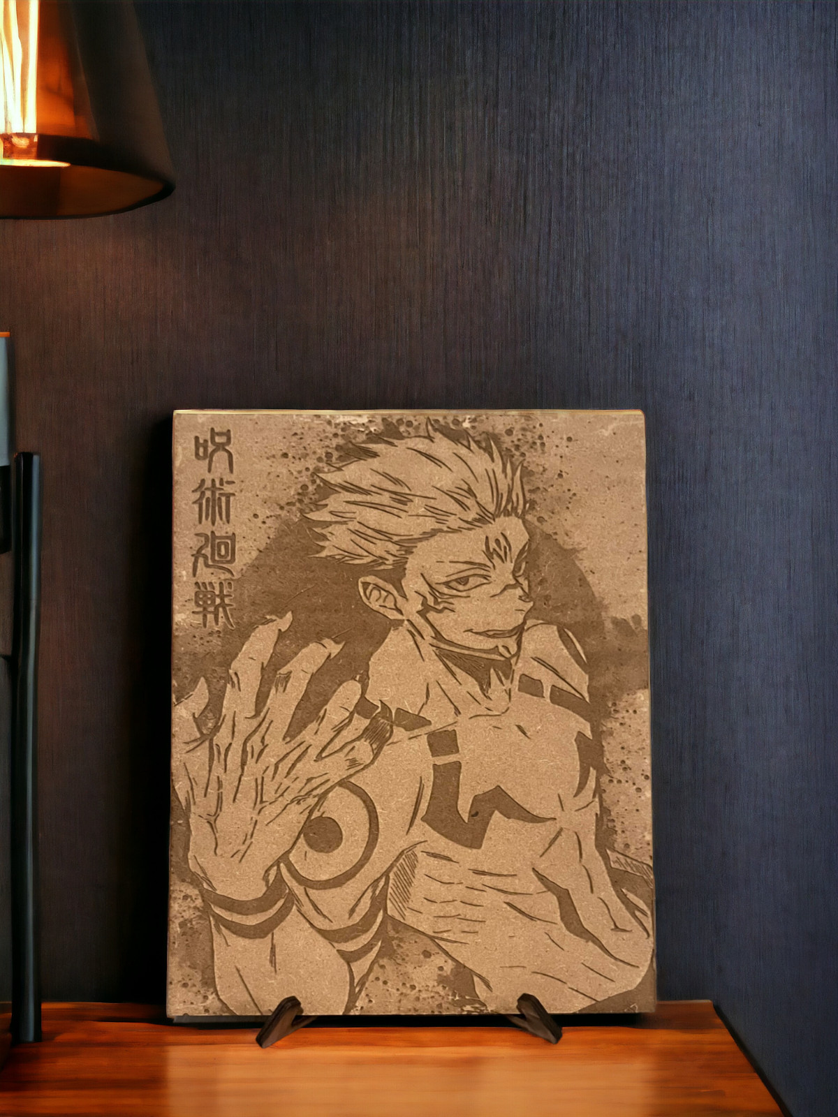 Sukuna gravure sur bois pour remplacer les posters manga froissés