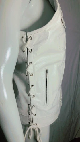 SOA Men's Leather Vest Anarchy Motorcycle Biker Club Concealed Carry Outlaws image 6