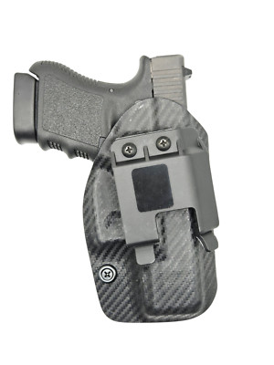 Aggressive Concealment IWB kydex holster carbon fiber Right hand draw w/UCC clip