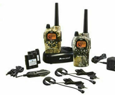 MIDLAND GXT1050 MIMETISCHE TRANSCEIVERS + LADEGERÄT + HEADSET 5W 56KM RADIO