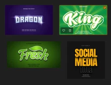 28+ Premium Text FX for Illustrator Graphics Design Bundle Video Print Editing