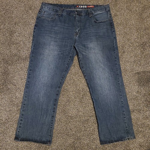 Izod Mens 42 X 30 Relaxed Fit Denim 