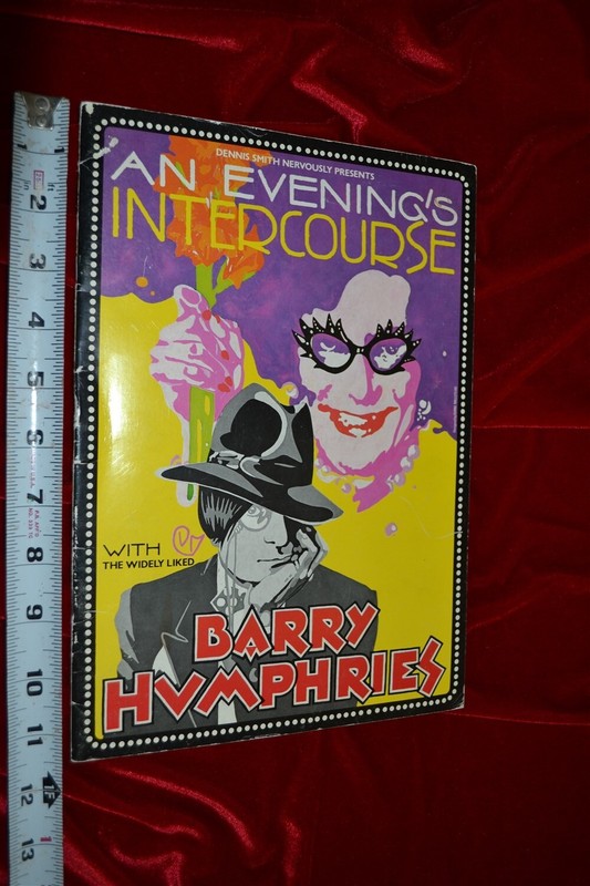 DAME EDNA EVERAGE Eve Intercourse BARRY HUMPHRIES BROADWAY Souvenir Program Book