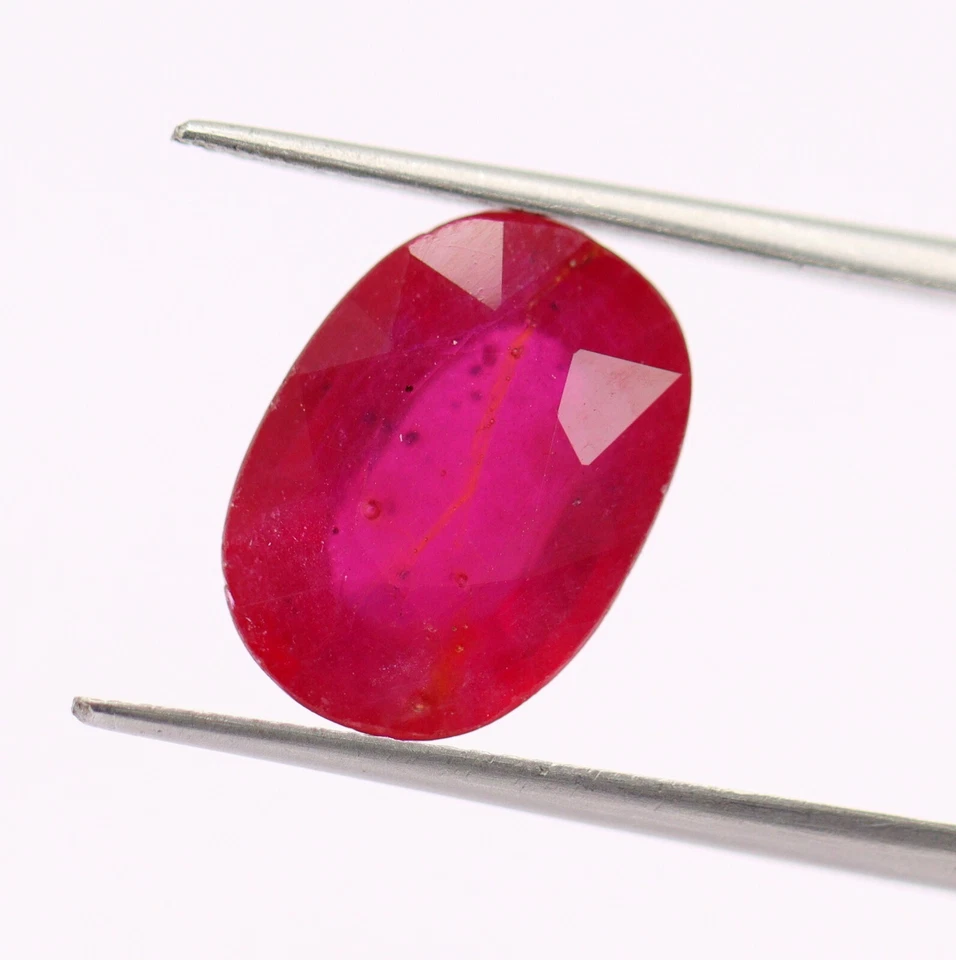 Velvet Pink Color Natural Loose Ruby Oval Cut 13 x 10 mm BIG Gemstone 6.77 Ct - Image 3 of 4