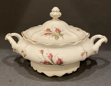 Rosenthal Pompadour Covered Vegetable Bowl Tureen 11” Long Vintage China