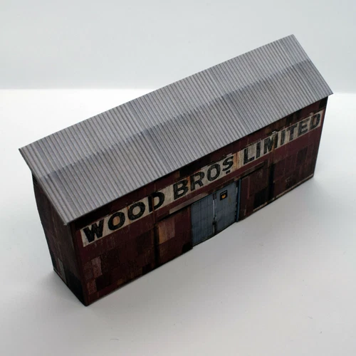 Card Low Relief OO Gauge Industrial Building 1/76 Scale 4mm model railway I7  - Picture 4 of 4