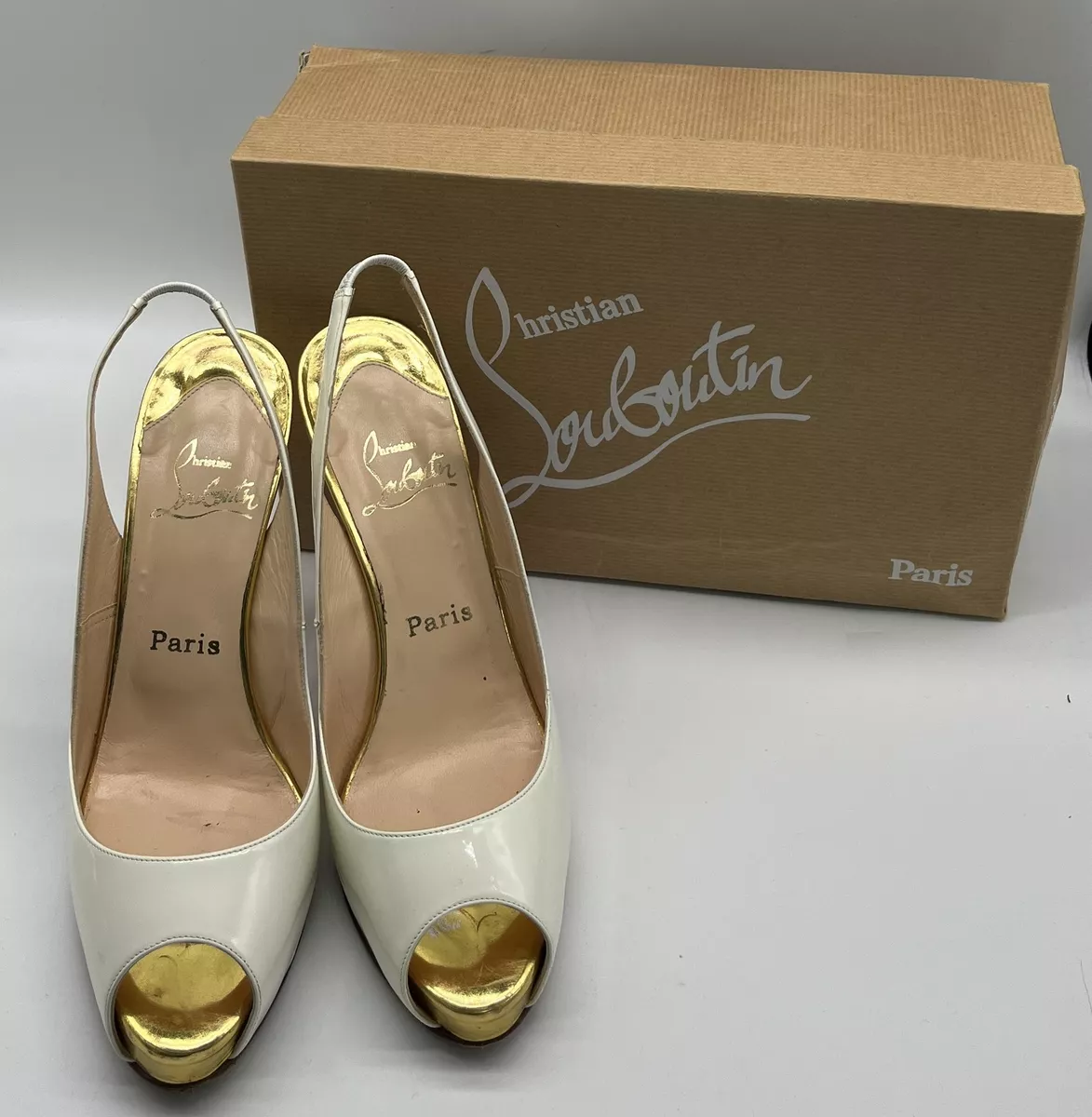 Louboutin top white gold