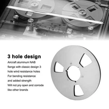 1/4 10.5 Inch Empty Takeup Reel 3 Hole Opening Machine Part Sound Tape Hot