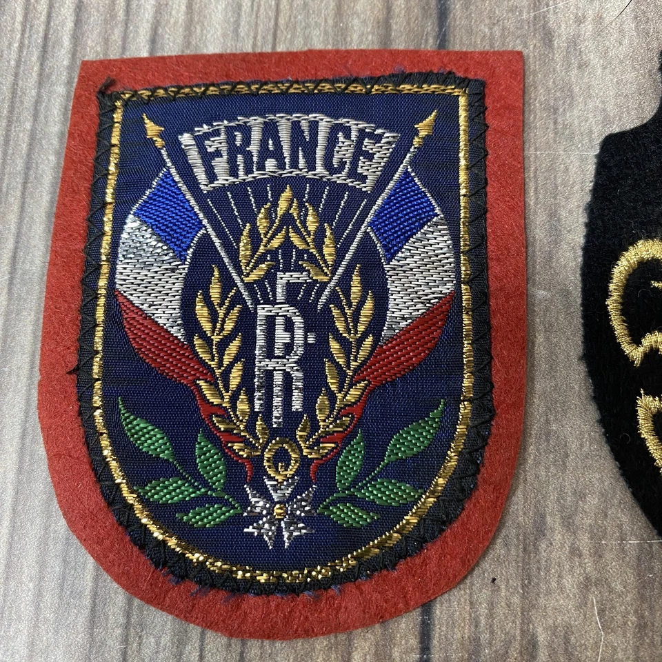 France Flag Shield Red White Blue/ Europe Stars Lot Of 4 Sew On Iron On Patches - Image 2 of 4