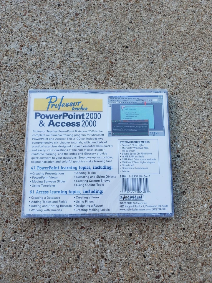 New Sealed Professor Teaches The Best Way to Learn PowerPoint & Access 2000 - Image 2 of 2