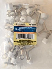 15pc Gatehouse Hinge Pin Door Stops Stopper- Satin Nickel - 0549337 - NEW