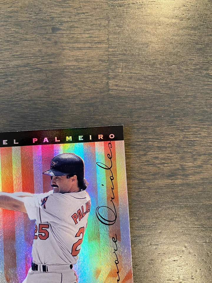 1995 Leaf Limited Prism Foil Baltimore Orioles Baseball Card #86 Rafael Palmeiro - Image 3 of 4