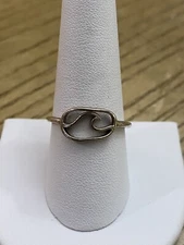 Vintage Boma Sterling Silver Signed Modernist Wave Ring Surfer Retro Size 9.5