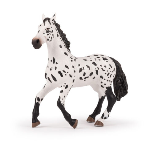 PAPO Large Figurines Large Appaloosa Horse Toy Figure, White/Black (50199) - Picture 1 of 1
