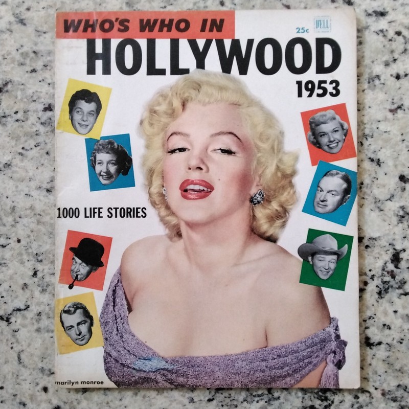 1953 Who's Hollywood 1000 Movie Stars Martin & Lewis Marilyn Rock Brando Oscars