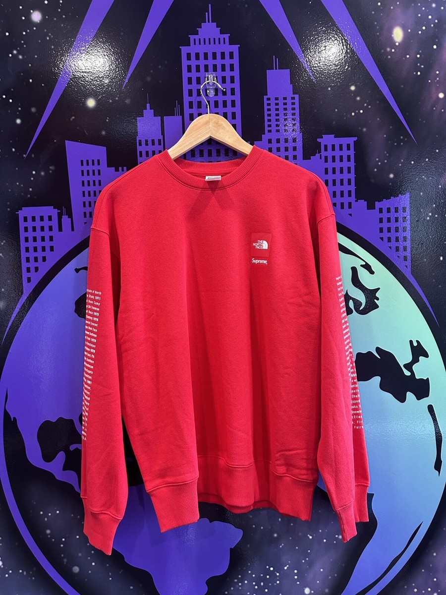 Supreme × THE NORTH FACE Crewneck Red Supreme The North Face Crewneck Red xxl | eBay