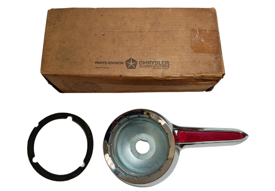 1962 Dodge Lancer Right Passenger Side Turn Signal Taillight Bezel 2189460 NOS. - Image 2 of 4