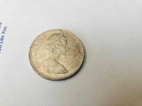 1965 Canadian Voyageur One Dollar Coin Silver Queen Elizabeth