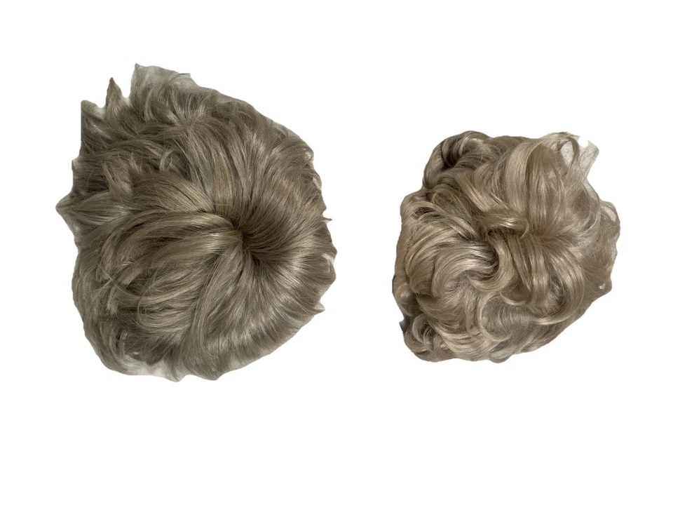 Halloween Old Lady Wig Costume 3x Grey Hair Granny Costume + 1 Hairpiece - Image 2 of 4