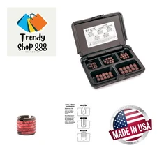 Threaded Inserts For Metal; Assortment Kit; Carbon Steel; Metric Internal Thr...