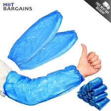 Disposable Arm Sleeves Blue Waterproof Oversleeves Protective Cover UK