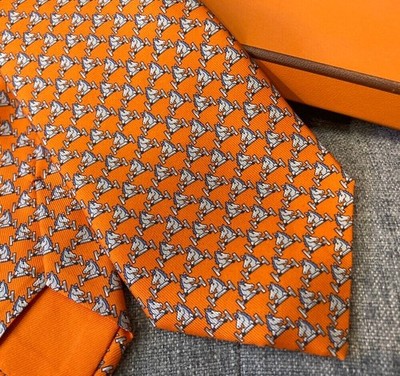 Hermès ZINGARO Tie Purple Solid with Horse design Hermès ZINGARO Tie Purple Solid with Horse design