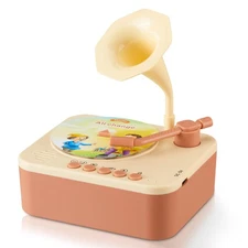 Toddler Gramophone Musical Toys - Player Audio Books for Kids, 99 Cards Stori...