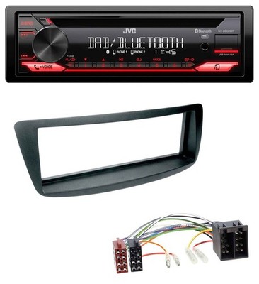 JVC CD DAB USB Bluetooth MP3 Autoradio für Citroen C1 Peugeot 107 (05-14)