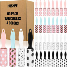 60 Pcs Mini Lint Roller Bulk for Pet Hair and Clothes