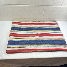 Quilted Handmade Standard Pillow Sham 21 x27 Pillowcase, Colorblocks