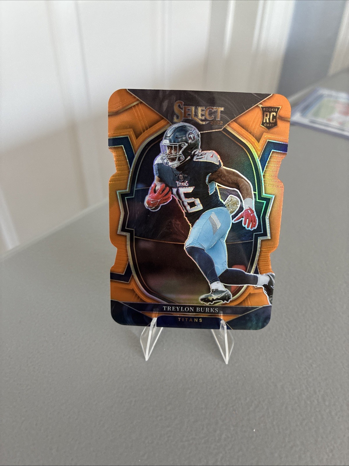 2022 Select Concourse Level Orange Prizm /199 Die Cut Titans Treylon Burks #39