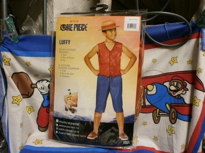 Netflix One Piece Luffy Youth Costume Kids Size Large 10-12