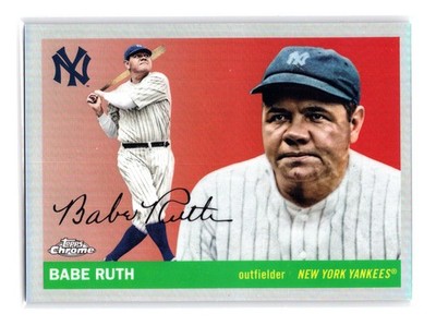 2025 Topps Chrome Platinum Babe Ruth #418 image variation Refractor Yankees