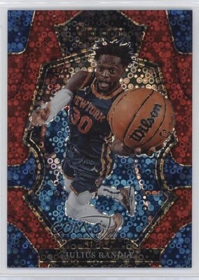 2022-23 Panini Select Premier Level Red Disco Prizm 39/49 Julius Randle #140 hs9