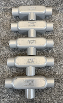 KILLARK OT-1 Conduit Body 1/2  T Type Aluminum Lot of 5 New