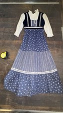 Vintage M.Ward Prairie 70s Dress Womens Cottagecore Hippie Folk See Notes/pics