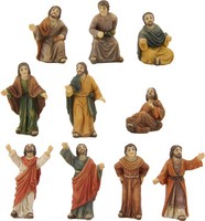 Krippenfiguren Passionsfiguren 5 Cm Polyresin Verurteilung Volk Set