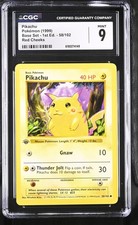 pikachu pokemon card 58 102 - (58/102) Pikachu does 10 damage to itself. Pikachu Gnaw Yellow cheeks 58/102