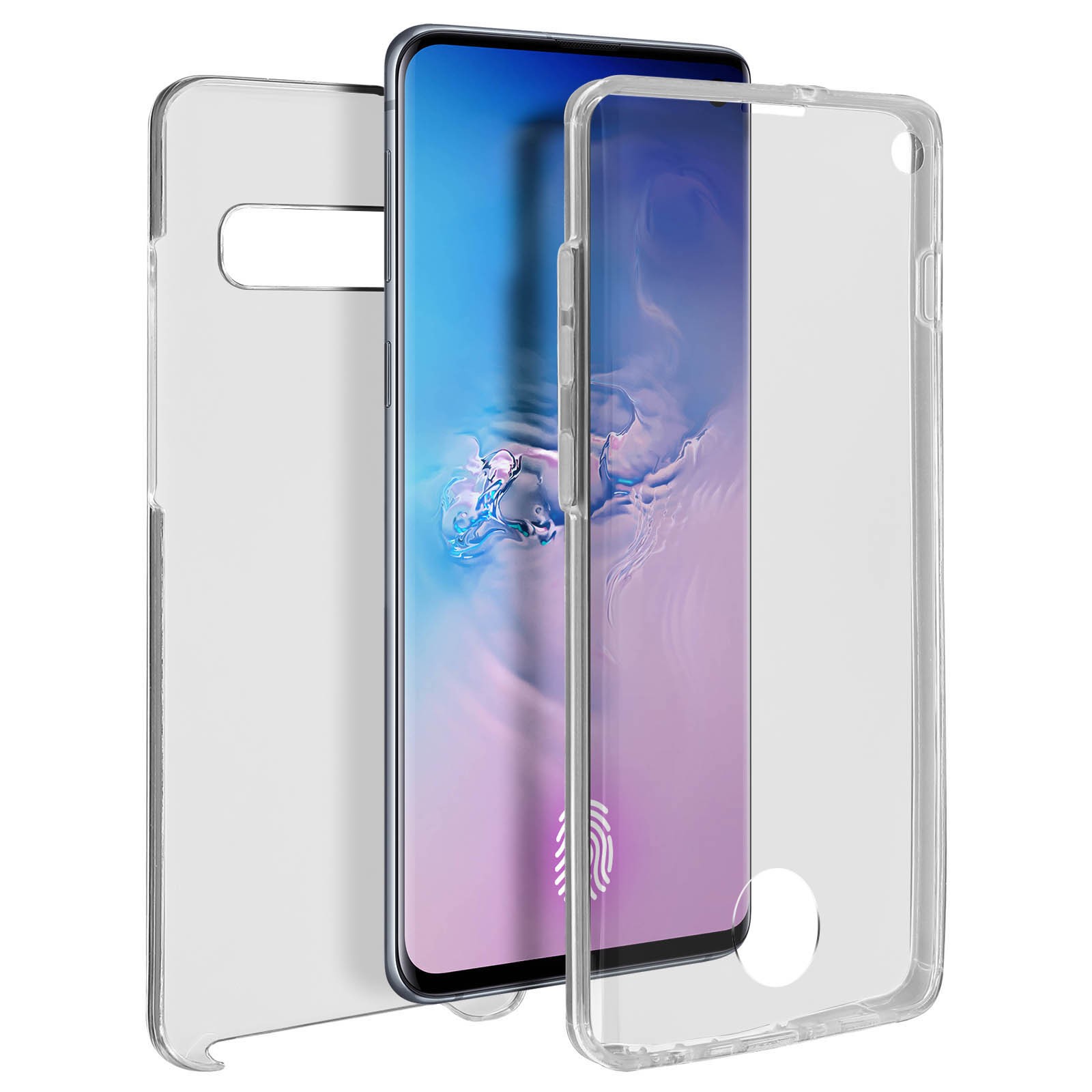 Coque Galaxy S10 silicone transparent pour photos et vidéos en extérieur
