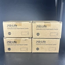 PYD Life Sublimation Acrylic Name Plate For Stanley Tumbler Cup 4 Boxes (80pcs)
