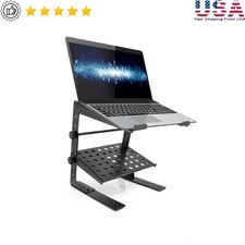 Universal Adjustable DJ Laptop Stand Portable 4 Height Settings Equipment Holder