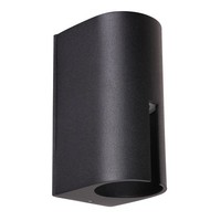 Schwarz Moderne Wandleuchte Leuchter AußEnlampe Garten 250Lm IP54