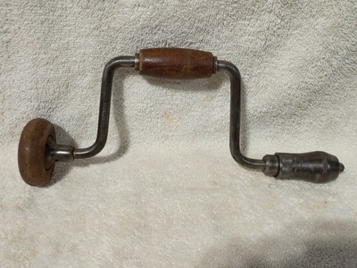 Vintage Stanley No. 966 - 8'' SW Sweet Heart Bit Brace Non-Ratcheting