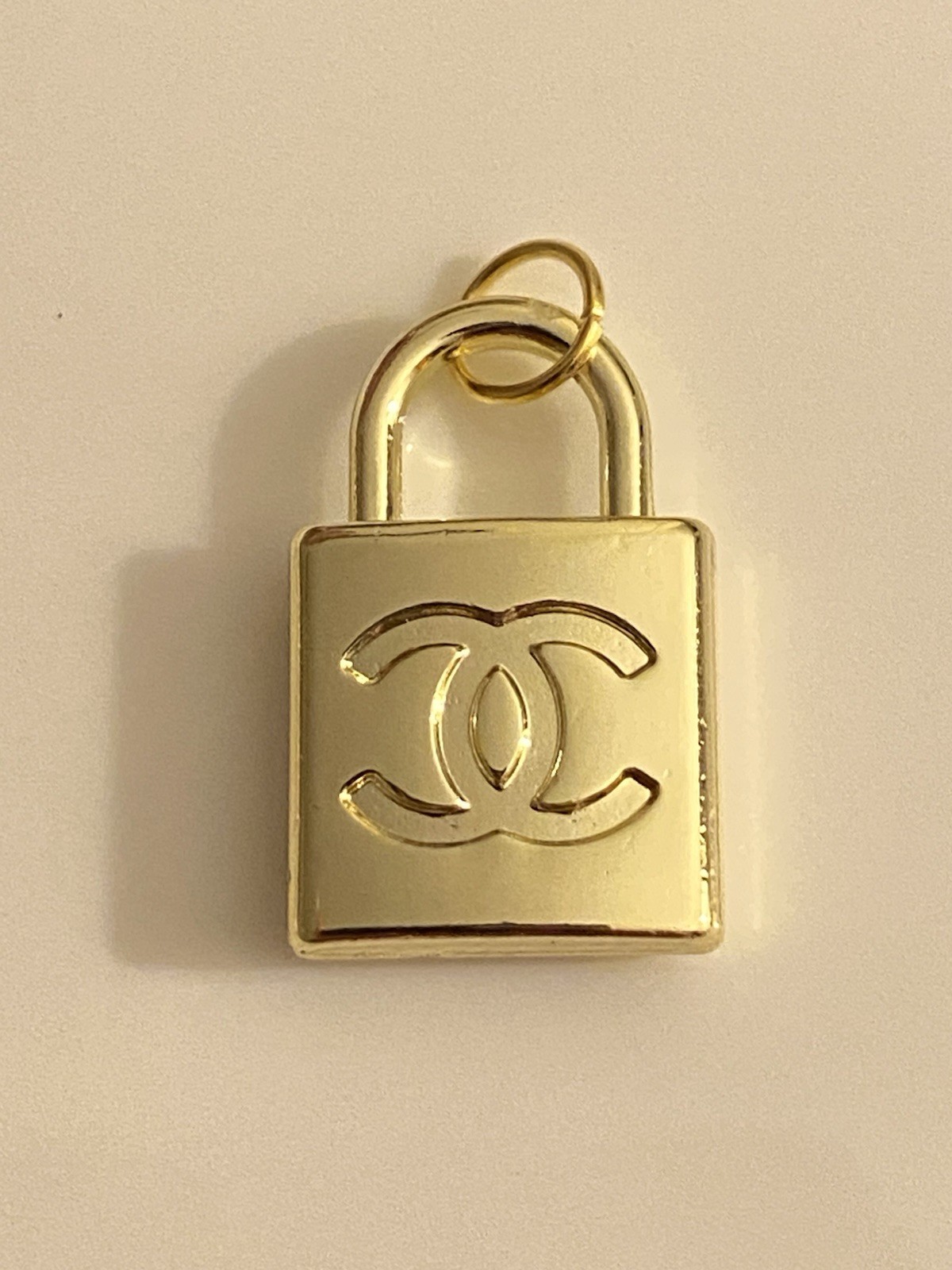 Chanel Zipper Pull Button Charm (Double Sided)