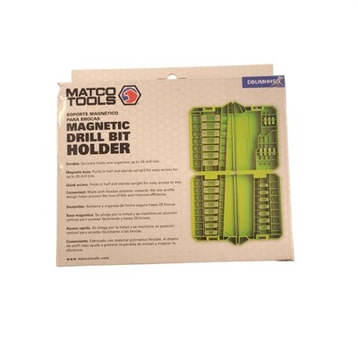 Matco Tools Magnetic Drill Bit Holder 29 Slot Durable & Compact Storage Case
