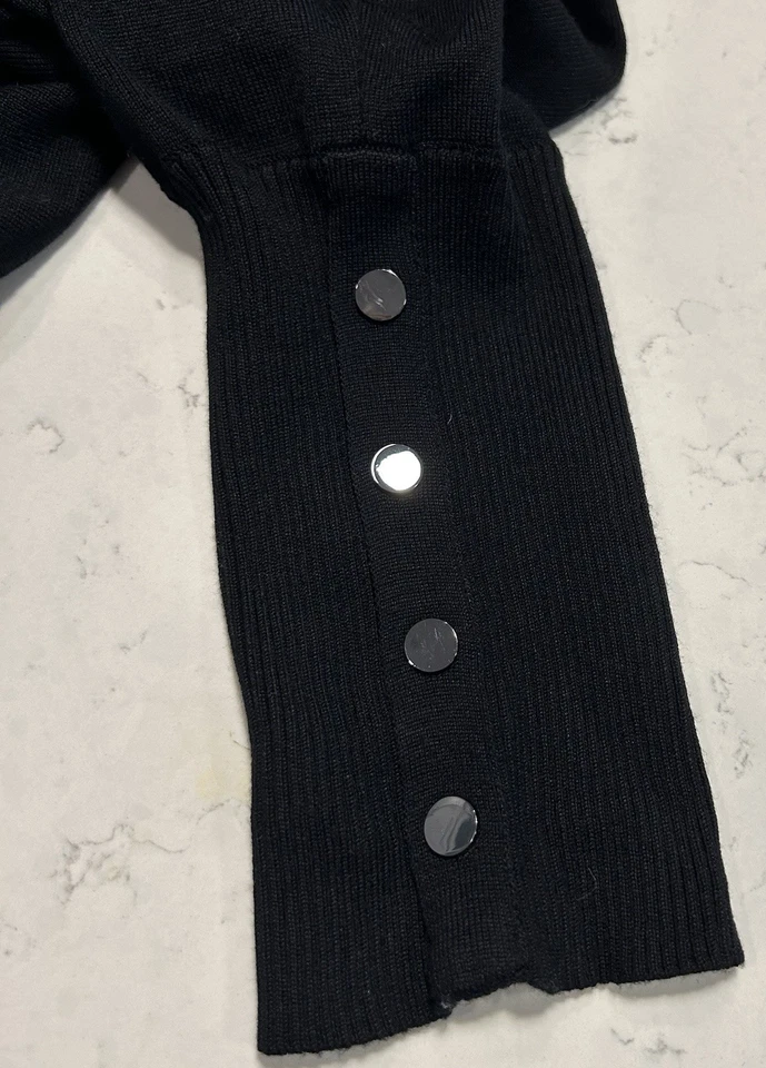 Alfani Cape Sweater Poncho Turtleneck Colorblock Gray Neutral Pullover 1X - Image 4 of 4