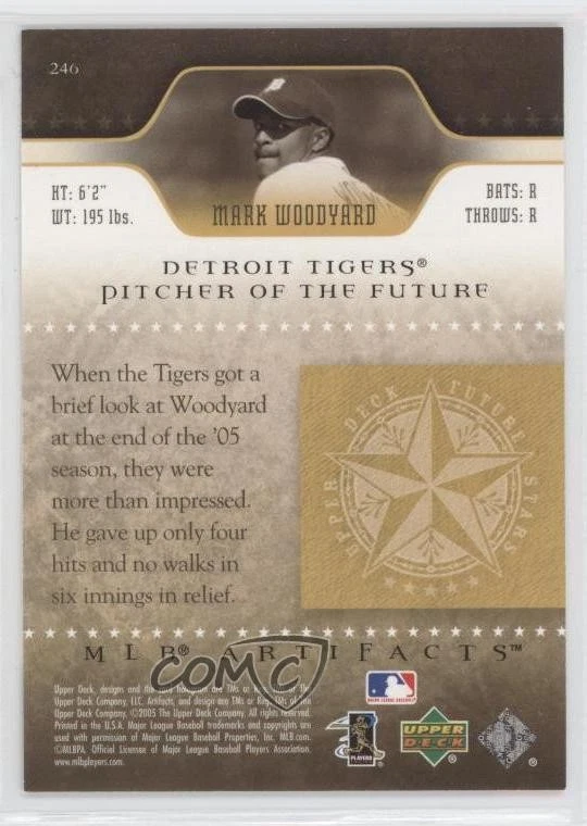 2005 Upper Deck Artifacts Future Stars /799 Mark Woodyard #246 - Image 2 of 2