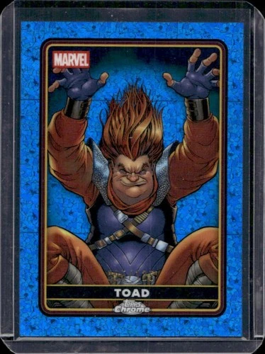 2025 Topps Chrome Deadpool Toad Comic Accurate Blue Mini Diamond Refractor #/125